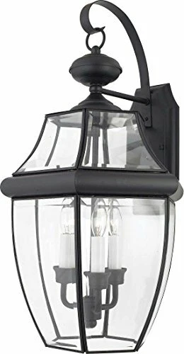 Quoizel NY8318K 3-Light Newbury Outdoor Lantern in Mystic Black - Picture 1 of 3