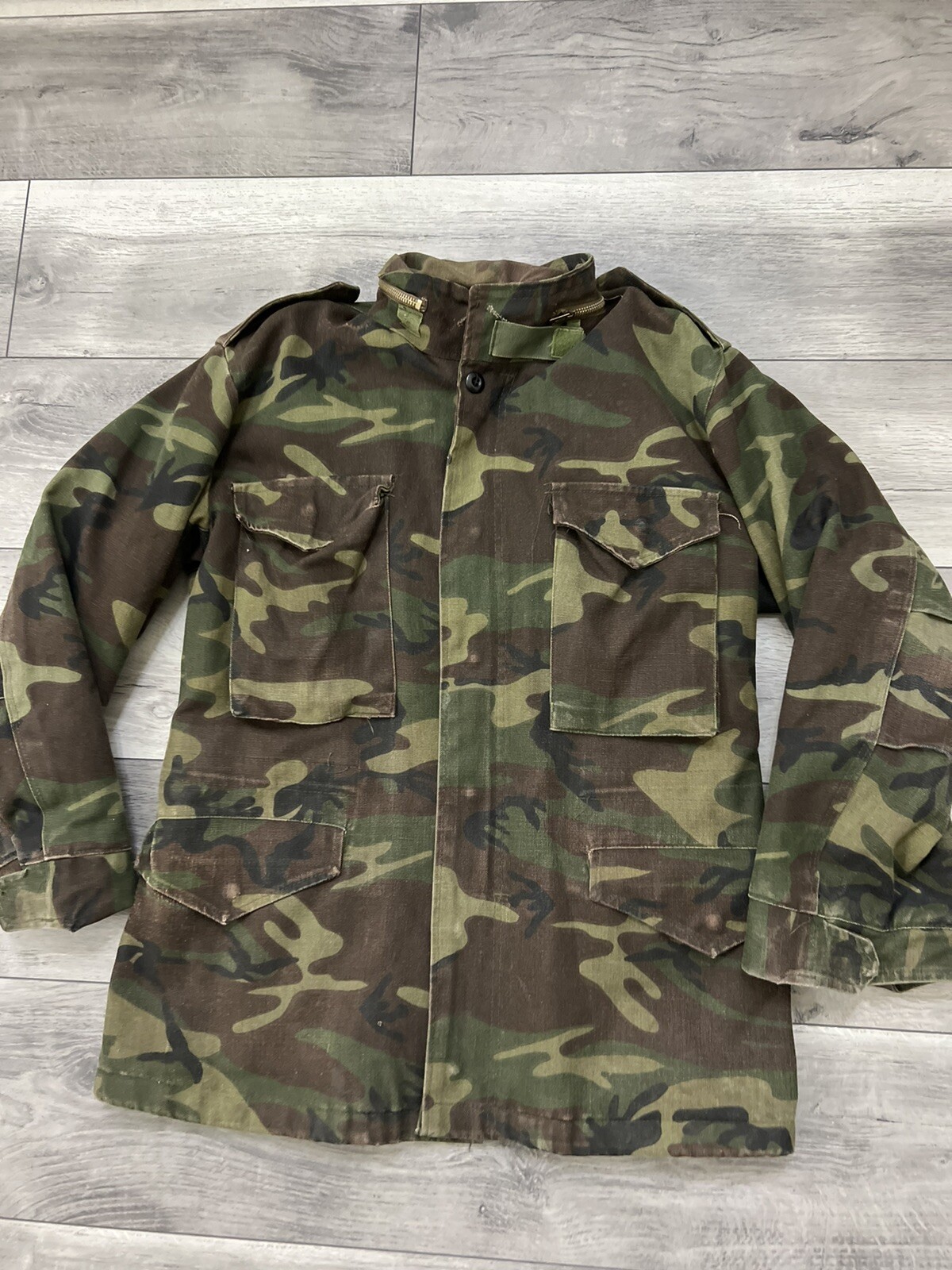 vintage Camo m65 field jacket cold weather Gem
