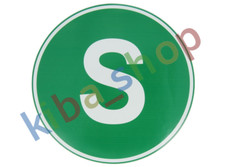 WARNING/INFORMATION STICKER S 1PCS ECOLOGICAL S COLOUR GREEN DIAMETER 22CM