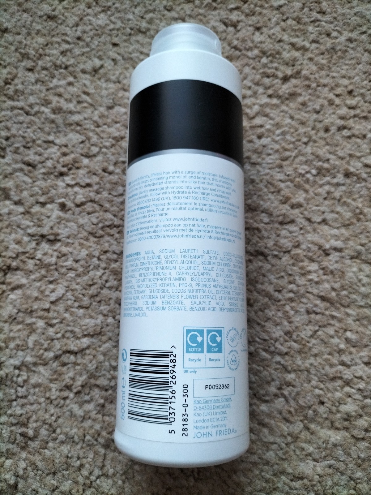 John Frieda Hydrate & Recharge Shampoo 500ML eBay