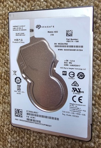 Seagate Mobile HDD 2TB 5400RPM 128MB SATA III 2,5" Laptop Notebook Festplatte