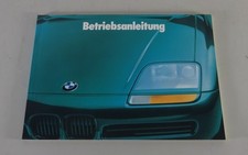 Betriebsanleitung / Handbuch BMW Z1 E30 (Z) Roadster Stand 08/1989