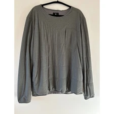 Snow Peak Apres Ski Japan Men's Quilted Crewneck Sweatshirt Gray Polartec XL