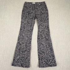 Pilcro Demilune Bootcut Pants Womens 27" x 29" Utility Animal Print Y2K Stretch