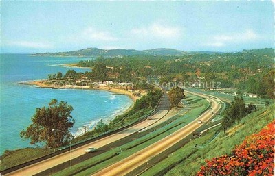 Santa Barbara  California USA Coastline Fliegeraufnahme