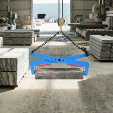 Blue Adjustable Heavy Duty Stone Lifting Clamp 800kg Load Capacity