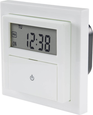 Sygonix SY-4504968 Unterputz-Timer digital Wochenprogramm 1800W Countdown weiß