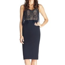 Dress The Population Paula Dress Elegant Vintage Chic Feminine Formal Womens XS