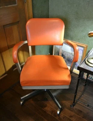 Steel Original Post - 1950 Time Period Manufactured Office Chair