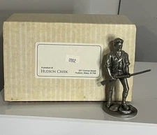 Hudson Pewter Minuteman Soldier Baston 1970 Revolutionary War Figure 0902 Boxed