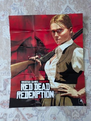 Rockstar Games Red Dead Redemption Map & Poster Box Art Insert Original English