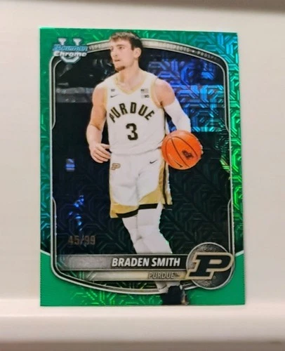 Braden Smith Rookie Green Mojo Refractor #/99 - 2025-26 Bowman U Chrome