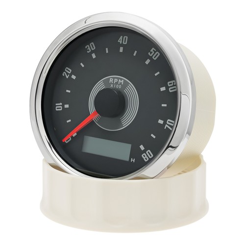 85mm Car Boat Classical Tachometer 0-8000RPM Tacho RPM Gauge With LED Hourmeter - Picture 4 of 16