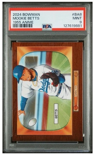 2024 BOWMAN MOOKIE BETTS 1955 BOWMAN ANIME #BA8 PSA 9
