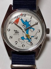 Seiko Alba Tom and Jerry Manual Wind Wristwatch, 37mm, Showa