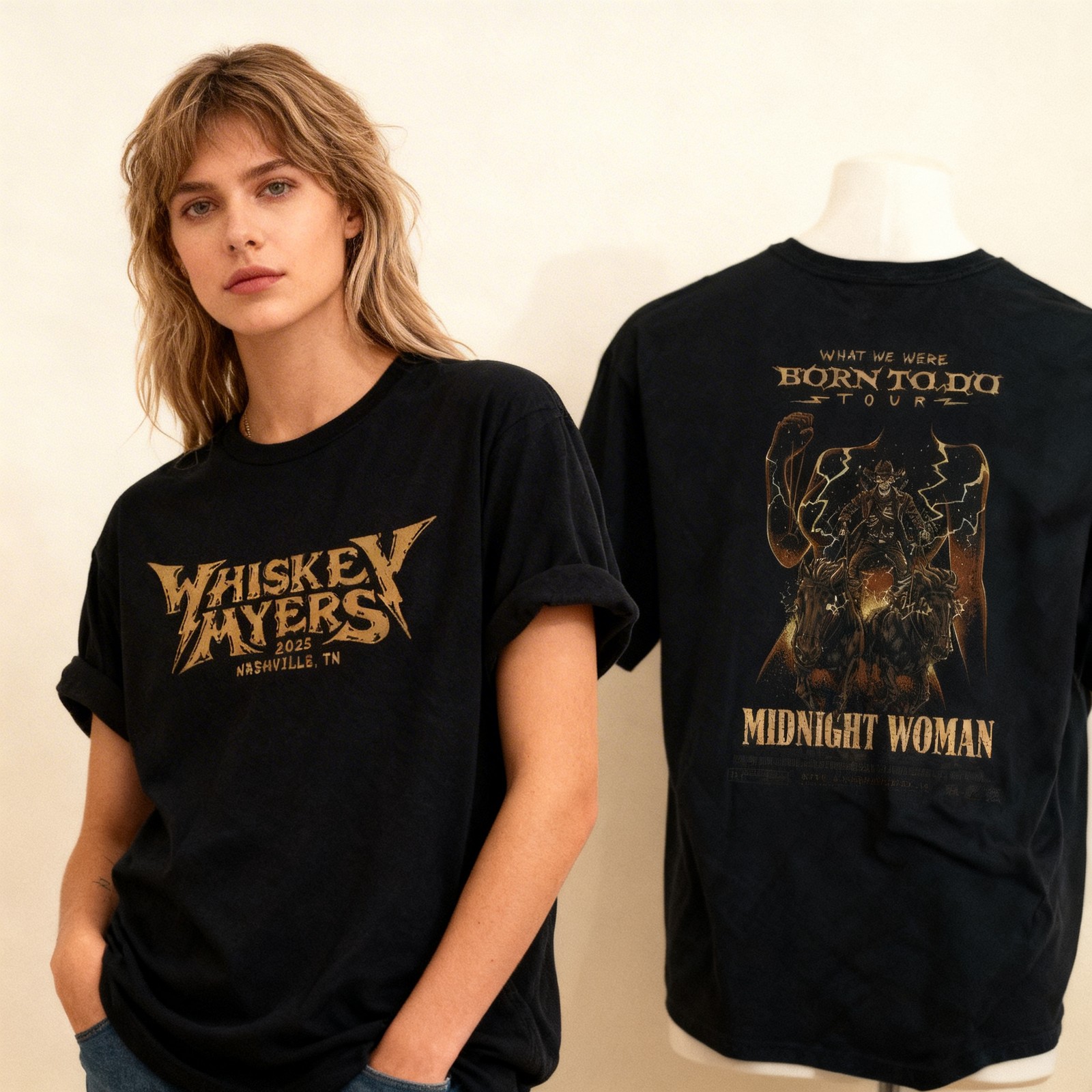 HOT! Whiskey Myers Tour 2025 Funny Vintage Style Graphic Tee T-Shirt