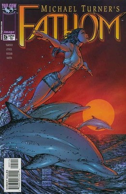 FATHOM #5 Michael Turner Cover Top Cow NM 1998