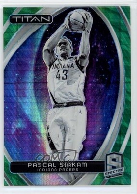 2023-24 Panini Spectra Titan International Green Prizm /75 Pascal Siakam #32 9su