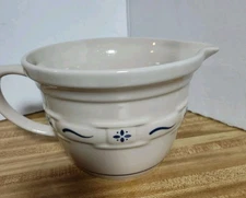 LONGABERGER -BLUE WOVEN TRADITIONS - 2 QT MIXING BATTER BOWL Discontinued Unused