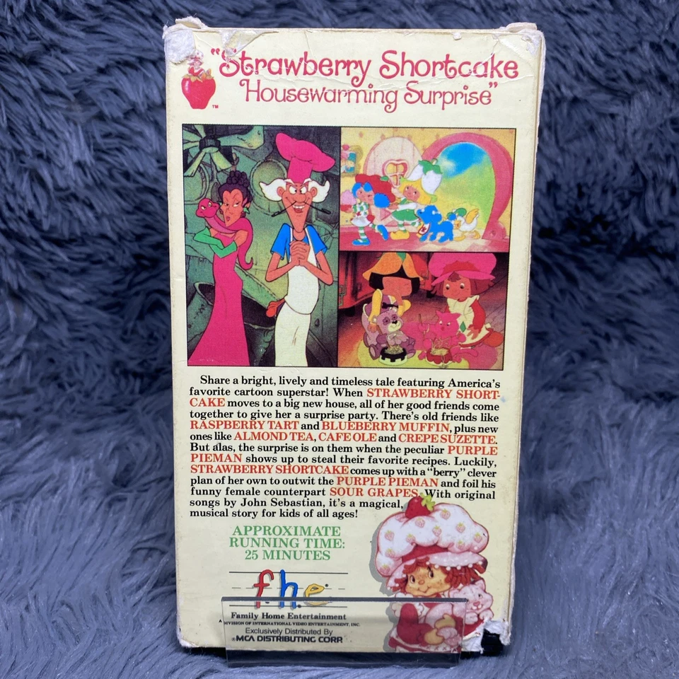 Strawberry Shortcake Housewarming Surprise VHS Tape 1987 FHE Animated Kids Movie - Image 4 of 4