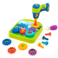 Design & Drill Gears Workshop - Construction Toys & Toddler Tools, Kids Tool ...