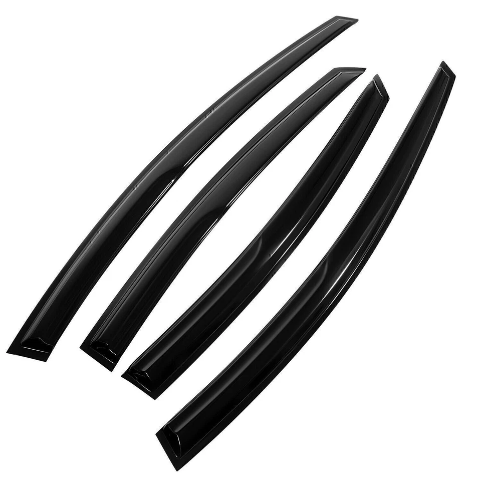 For 2011-2016 Hyundai Elantra JDM Wavy Mugen Style Window Visor Vent Rain Guards - Изображение 2 из 4