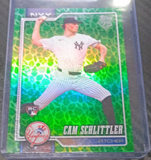 2026 Topps Series 1 Cam Schlittler Green Foil Rookie #111 New York Yankees