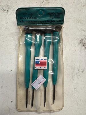 4 pack MOODY TOOL 58-0339 ESD Precision Screwdriver 6LEU5 Star Drive Set Anti