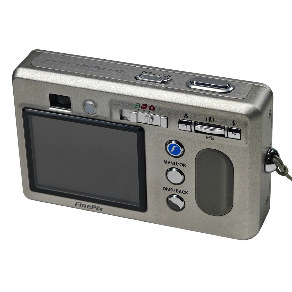 Fujifilm FinePix F455 Digital Camera Silver 5.2MP 3.4 Zoom Y2K