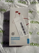 Lenovo HE05 Bluetooth Neckband Earphones Red NEW Genuine Original Earbuds
