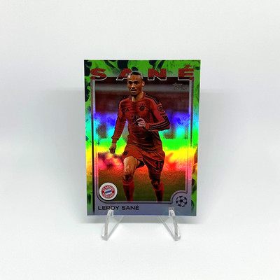 Leroy Sané Bayern Munich /199 Green Inferno & Base 2024-25 Topps UEFA