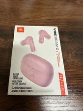 JBL Vibe Beam 2 PINK Noise Cancelling Bluetooth Earbuds New Factory Sealed