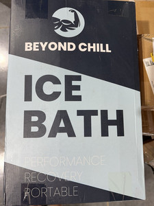 Beyond Chill Portable Ice Bath Recovery Tub Waterproof PVC, Neck Rest, 