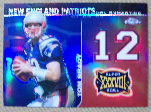 Tom Brady [Refractor] #TB 2008 Topps Chrome Dynasties card