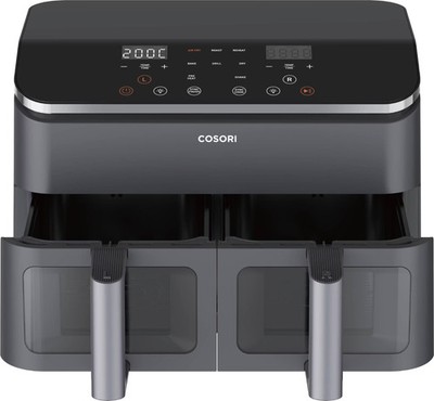 COSORI Dual Basket 8.5 Liter Heissluftfritteuse CAF-R901-AEU schwarz