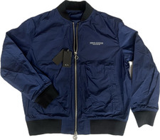 Armani Exchange giacca a vento blouson colore blu taglia L large