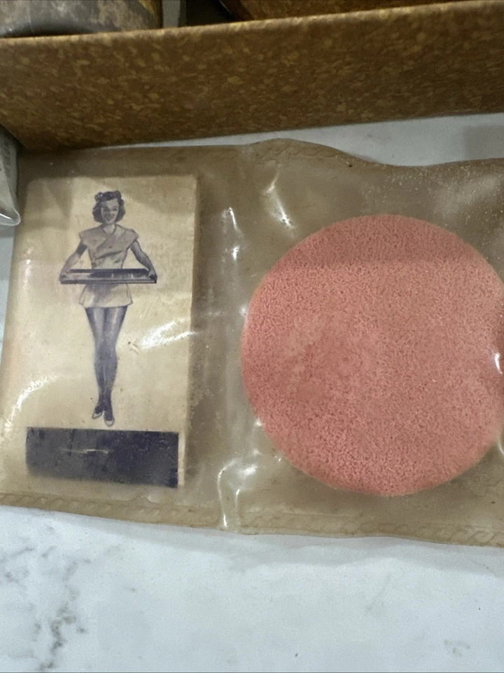 ¡Maquillaje antiguo raro! Panamericano 1952! Love Pat. Charm Polvo Lote!! Foto 2 de 4