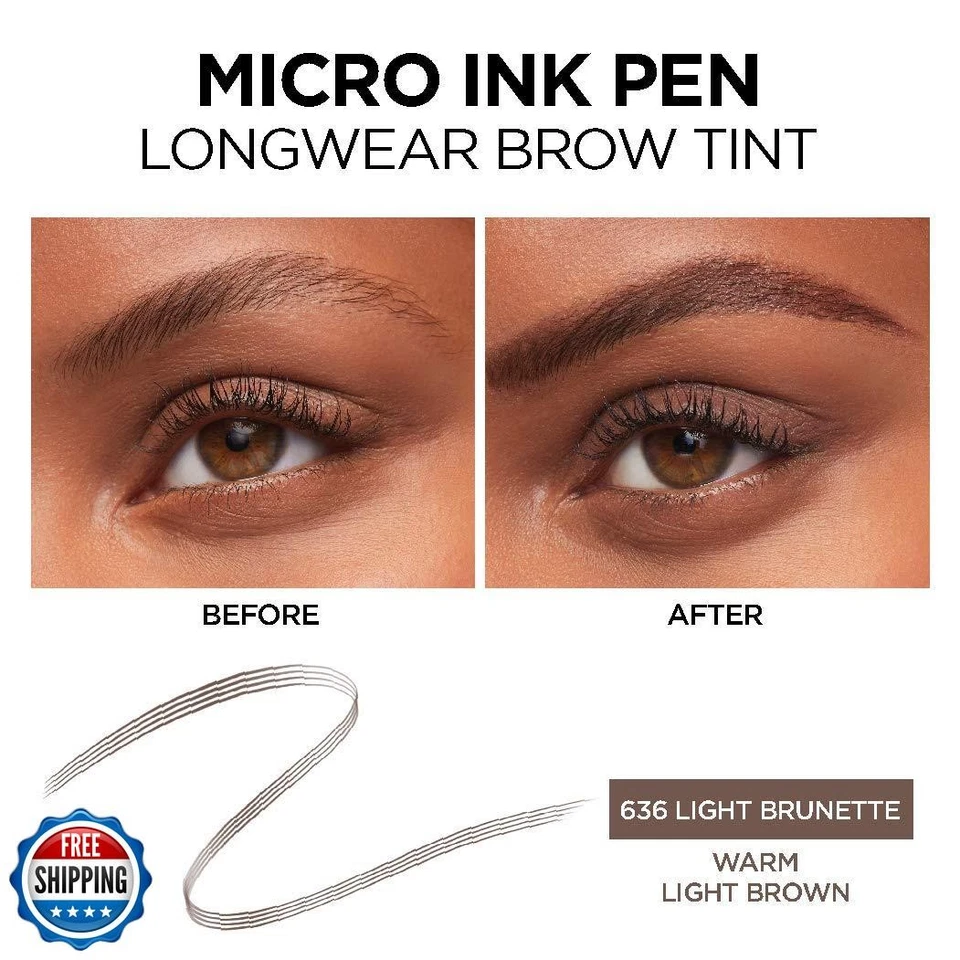 L'Oreal Paris Micro Ink Pen by Brow Stylist, Longwear Brow Tint, Hair-Like Ef - Image 4 of 4