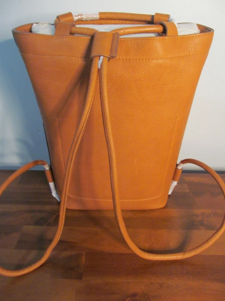 Shinola Detroit, Mochila para Mujer con Bolsillo con Cordón Top Grano Sillín Cuero-NUEVA CON ETIQUETAS Foto 3 de 4