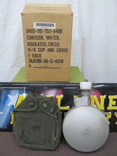 NEW ARTIC ARMY CANTEEN USGI MILITARY ISSUE INSULATED 1 QUART NEW IN BOX W/ COVER