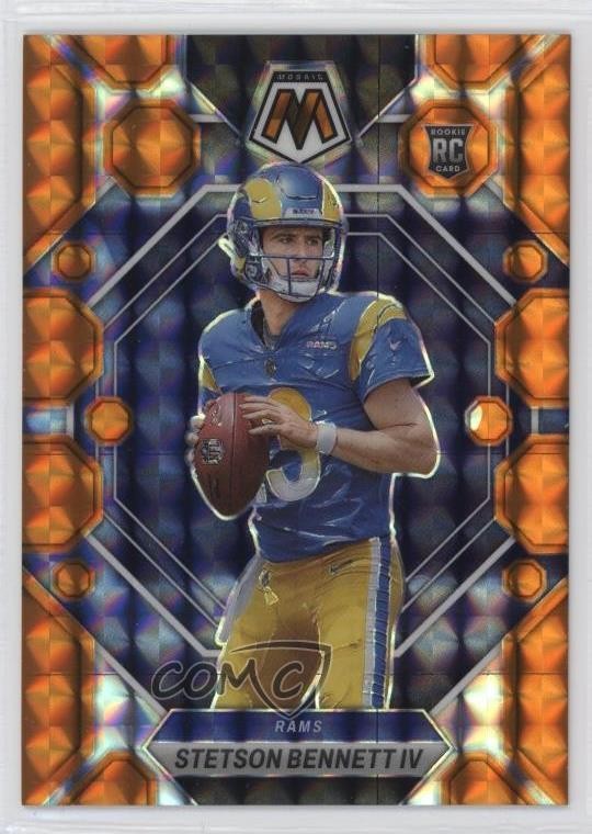2023 Panini Mosaic Rookies Orange Prizm 134/199 Stetson Bennett IV #362 RC