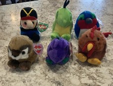 Puffkins Plush Toys by SWIBCO W/ Tags Lot Of 6 With Tags