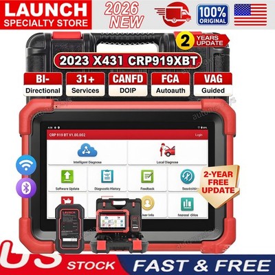 2026 LAUNCH X431 CRP919X BT PRO Bidirectional OBD2 Diagnostic Scanner Key Coding