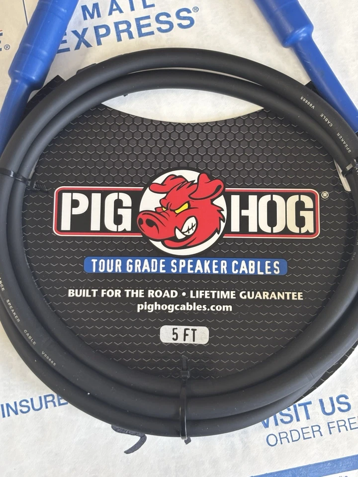 Pig Hog Speaker Cable 14 Gauge Wire 1/4 in. to 1/4 in. 5 ft. - Image 2 of 3