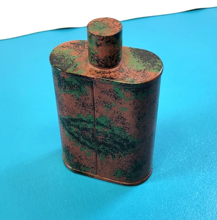 Jacob Bromwell Skull Liquor  Flask Handmade Copper USA  9 oz  Screw Cap - Image 4 of 4