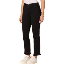 Democracy Absolution High Rise Slim Straight Jeans Black 8P NWT 78