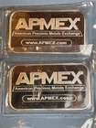 1 oz Silver Bars (2)- APMEX Bars .999 Pure Silver, Troy Ounce , Sealed & Secure