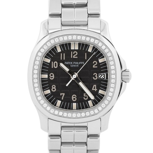 Patek Philippe Aquanaut 36mm BLACK Steel Automatic DIAMOND 506...
