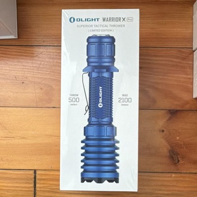 Olight Warrior X Pro Blue LED Flashlight 2100 Lumens 500m Waterproof