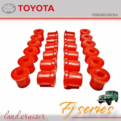 Front Rear Leaf Spring Bushing Insert Set RED For Toyota FJ40 FJ60 Land Cruiser - Picture 3 of 5